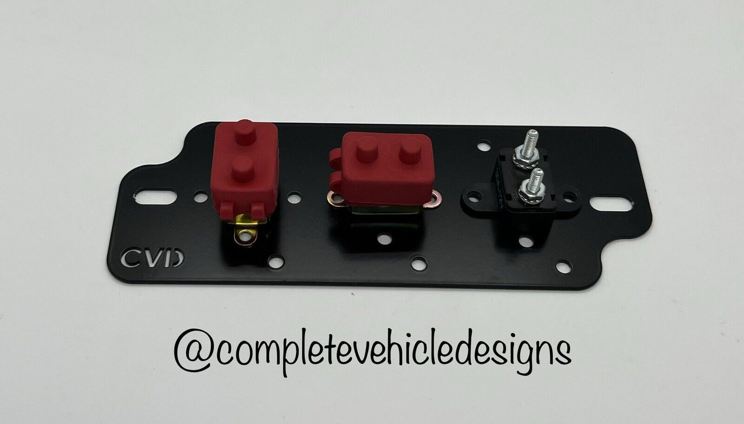 3 Way - Double (6) Midi Fuse Holder Battery Plate Kits