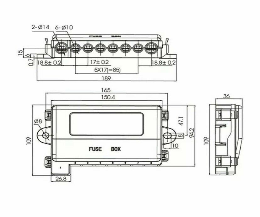 7 Way - Midi Fuse Holder