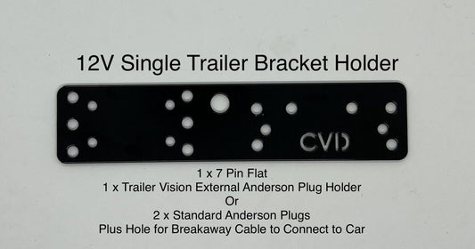 Trailer Plug Accessory Holder Plate Only (Single/Small)