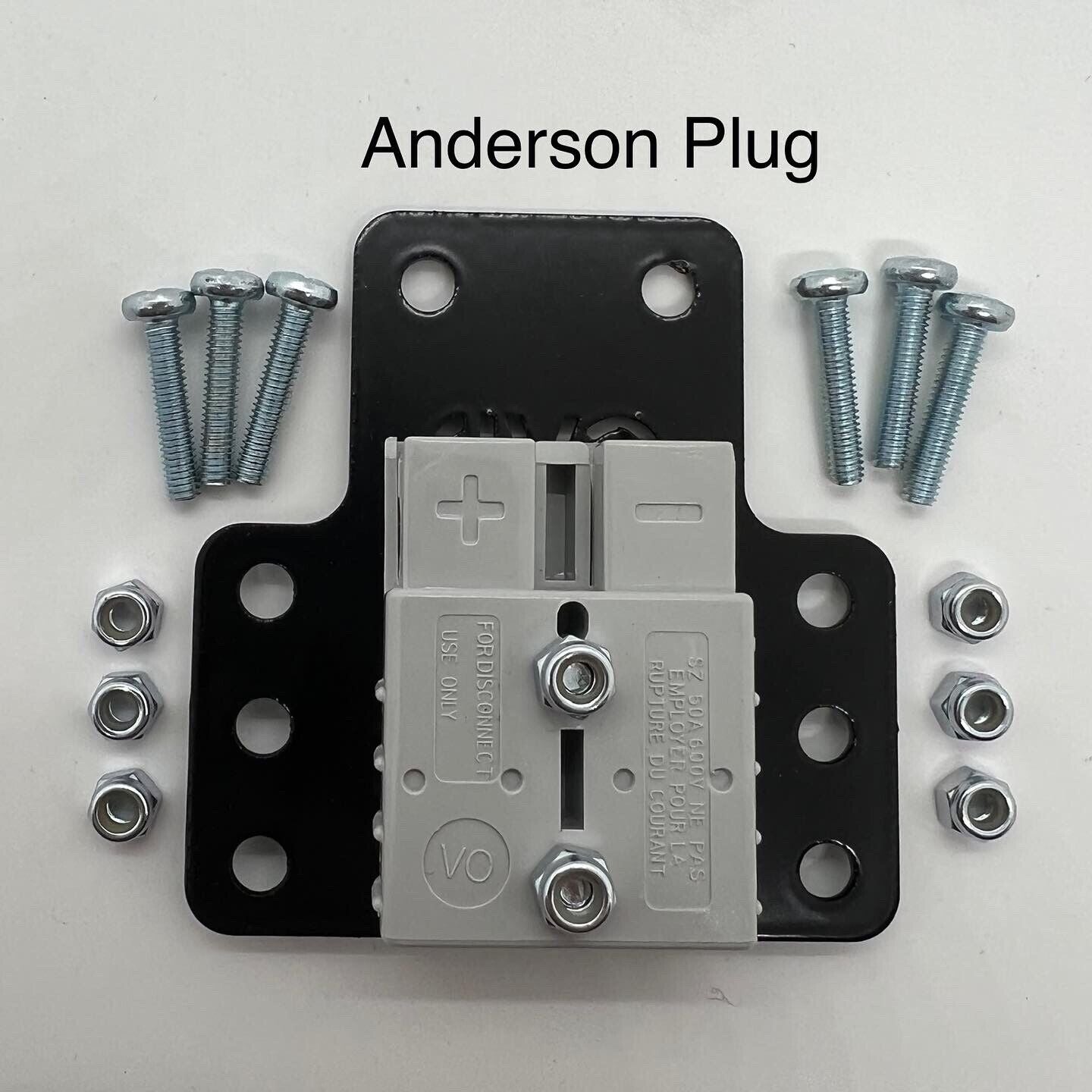 Mounting Style Plug In Universal 50A Anderson Plug Mounting Plate – Complete Vehicle Designs