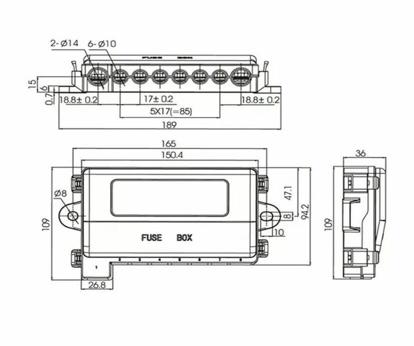 Midi Fuse Holders - (7) Seven Way