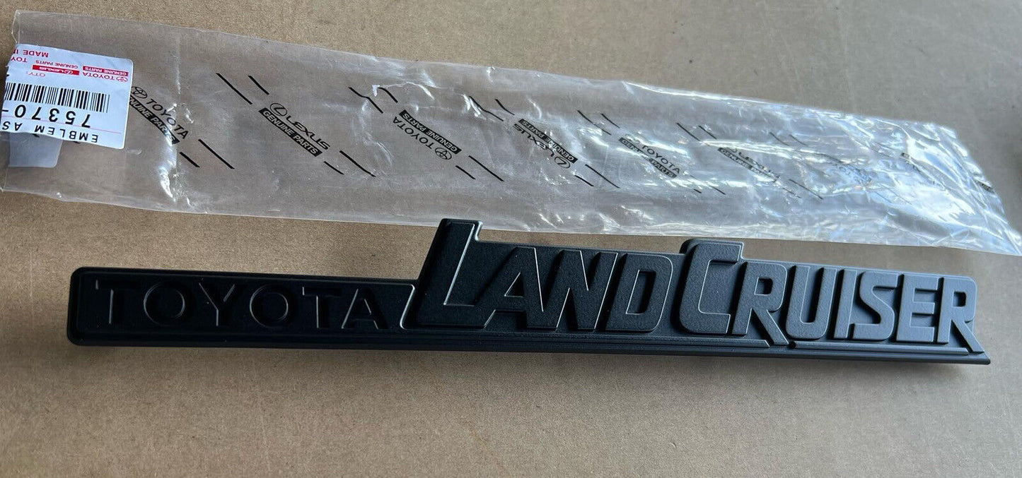 Toyota Landcruiser 70 Series Quarter Panel Badge - MATTE BLACK