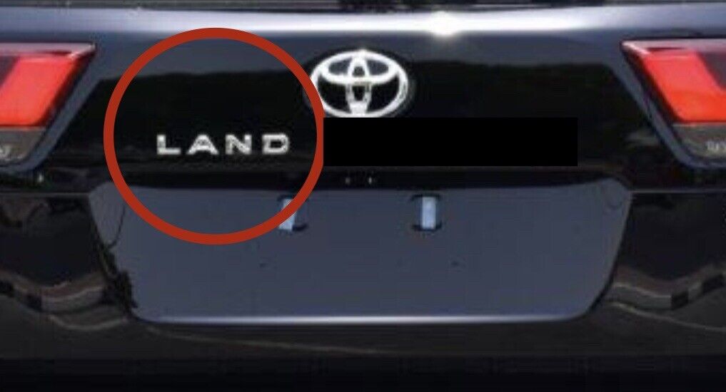 Toyota Landcruiser 300 Series 'LAND' Rear Door Badge