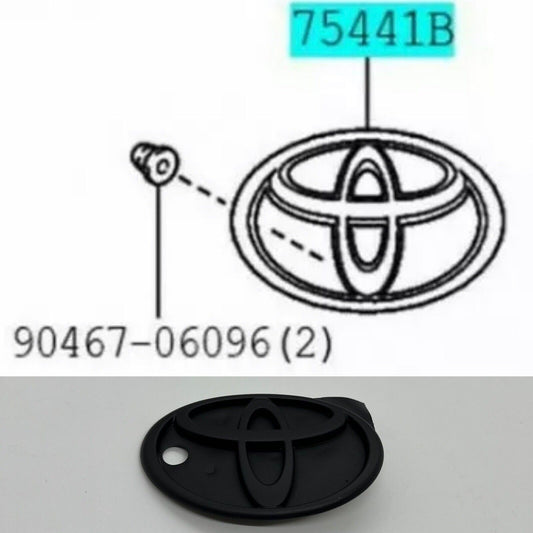 Toyota Landcruiser 70 Series - Genuine Rear Logo Emblem Matte Black