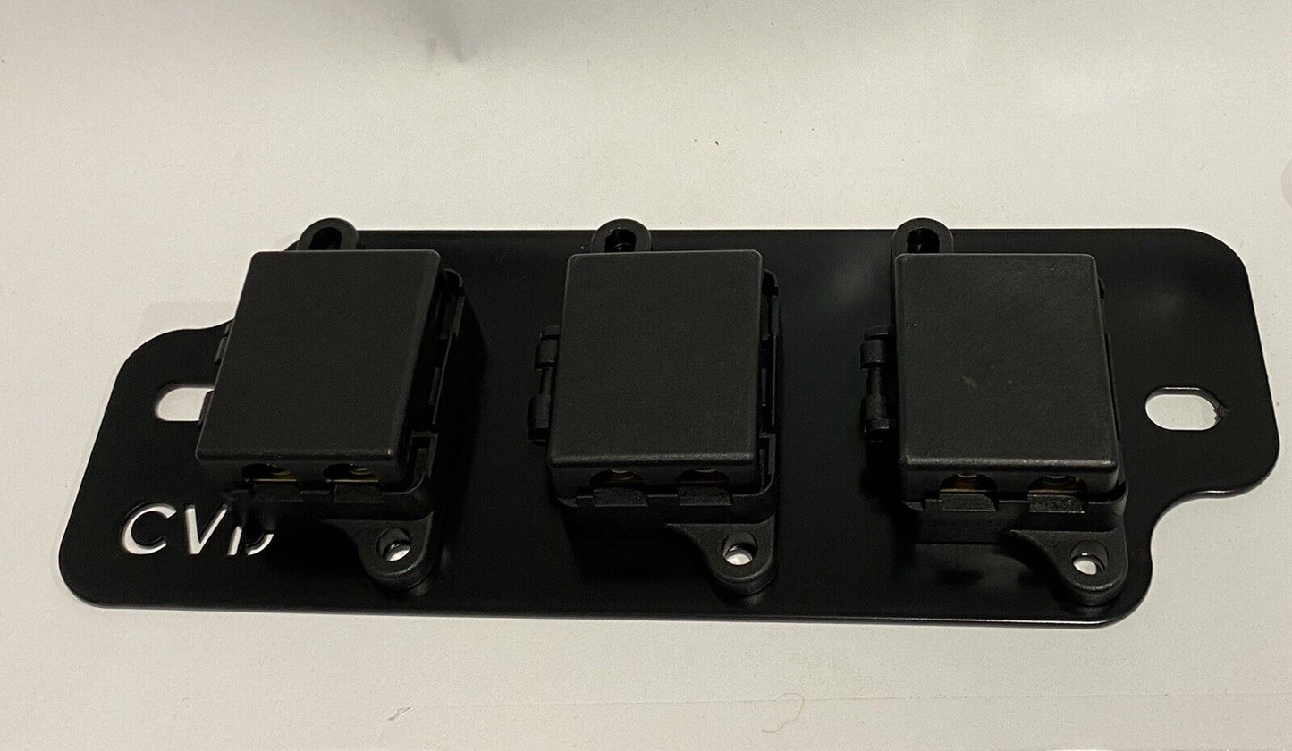 3 Way - Double (6) Midi Fuse Holder Battery Plate Kits